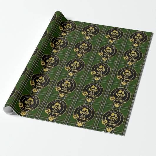 Scottish Clan Crest Roos Thistle Cadeaupapier (Uitgerold)