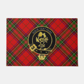 Scottish Clan Crest Roos Thistle Tartan Deurmat (Voorkant)