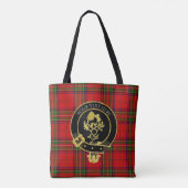 Scottish Clan Crest Roos Thistle Tartan Tote Bag (Achterkant)