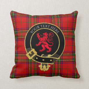 Scottish Clan Crest Tartan Lion Kussen
