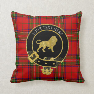 Scottish Clan Crest Tartan Lion Kussen