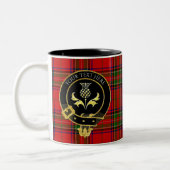Scottish Clan Crest Thistle Tweekleurige Koffiemok (Links)