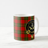 Scottish Clan Crest Thistle Two-Tone Coffee Mok (Voorkant rechts)