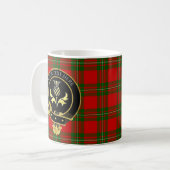 Scottish Clan Crest Thistle Two-Tone Coffee Mok (Voorkant links)