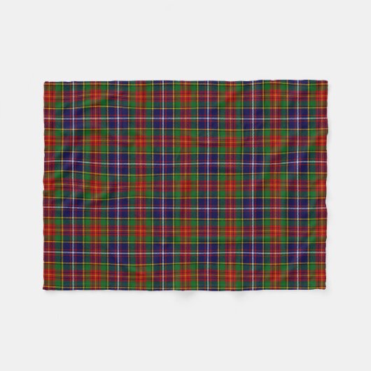 Scottish Clan Crozier Tartan Pset Fleece Deken (Voorkant (Horizontaal))