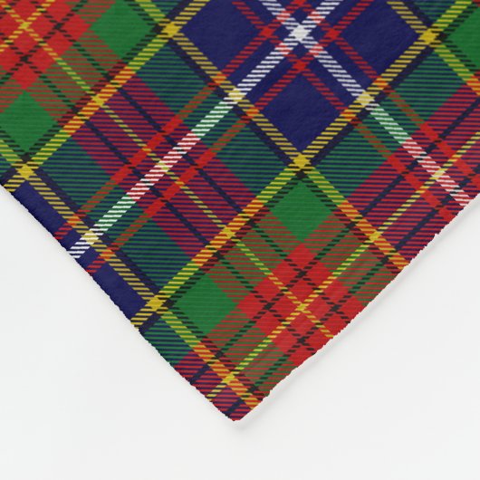 Scottish Clan Crozier Tartan Pset Fleece Deken (Hoek)