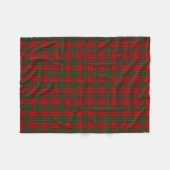 Scottish Clan Cummings Cummings Red Green Tartan Fleece Deken (Voorkant (Horizontaal))