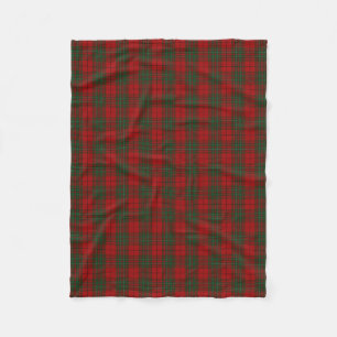 Scottish Clan Cummings Cummings Red Green Tartan Fleece Deken