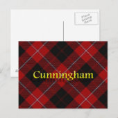 Scottish Clan Cunningham Briefkaart (Voorkant / Achterkant)