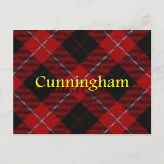 Scottish Clan Cunningham Briefkaart (Voorkant)