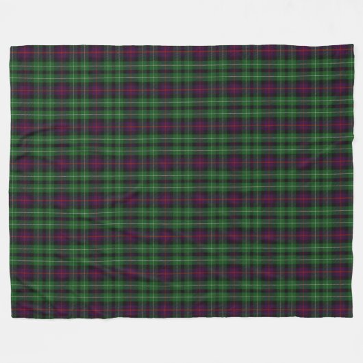 Scottish Clan Cunningham Classic Tartan Pset Fleece Deken (Voorkant (Horizontaal))