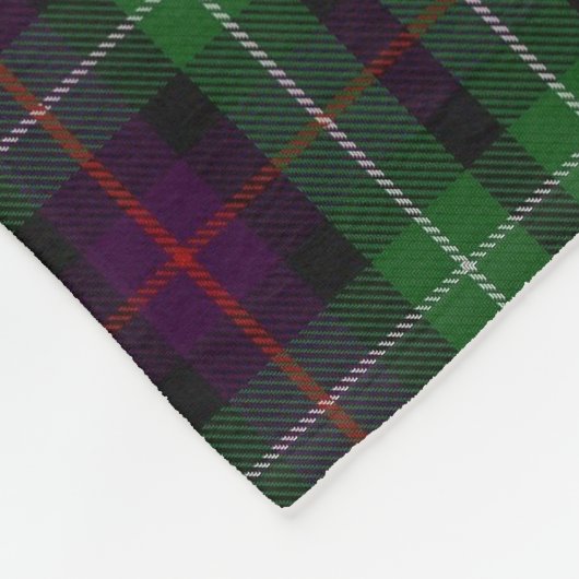 Scottish Clan Cunningham Classic Tartan Pset Fleece Deken (Hoek)