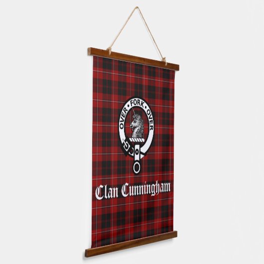 Scottish Clan Cunningham Crest Badge Hangend Wandkleed (Gebogen)