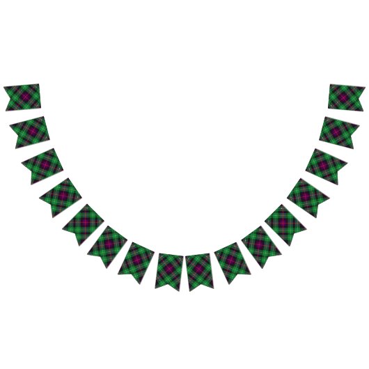 Scottish Clan Cunningham Green en Blue Tartan Vlaggetjes (Alle)