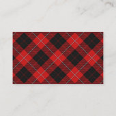 Scottish Clan Cunningham Tartan Pset Visitekaartje (Achterkant)