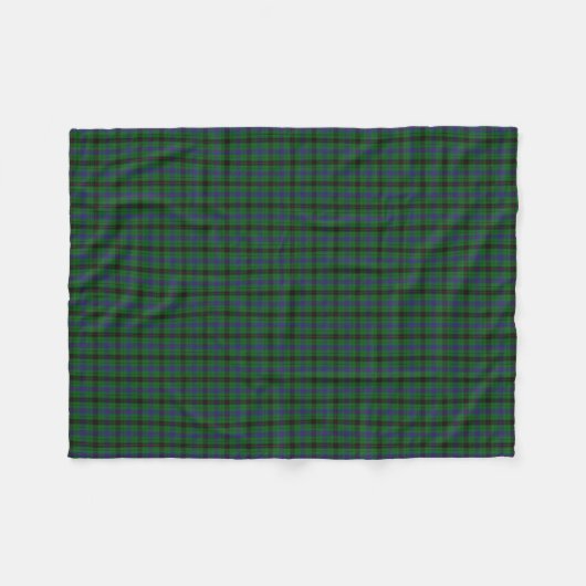 Scottish Clan Davidson Classic Tartan Fleece Deken (Voorkant (Horizontaal))