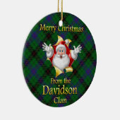 Scottish Clan Davidson kerstornament Keramisch Ornament (Rechts)