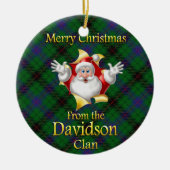 Scottish Clan Davidson kerstornament Keramisch Ornament (Voorkant)