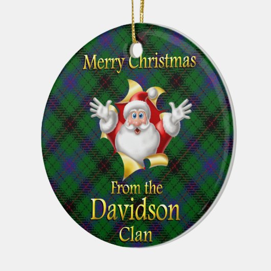 Scottish Clan Davidson kerstornament Keramisch Ornament (Links)