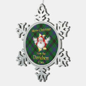 Scottish Clan Davidson kerstornament Tin Sneeuwvlok Ornament (Rechts)