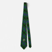 Scottish Clan Davidson Letter D Monogram Tartan Stropdas (Voorkant)