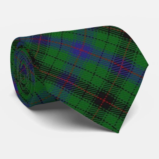 Scottish Clan Davidson Letter D Monogram Tartan Stropdas (Opgerold)