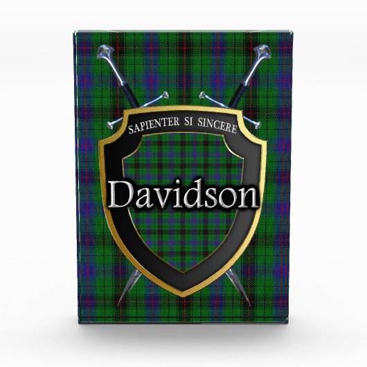 Scottish Clan Davidson Tartan Fotoblokken (Voorkant)