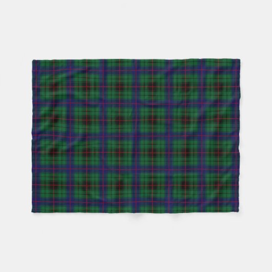 Scottish Clan Davidson Tartan Plays Fleece Deken (Voorkant (Horizontaal))