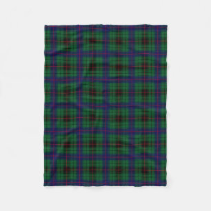 Scottish Clan Davidson Tartan Plays Fleece Deken