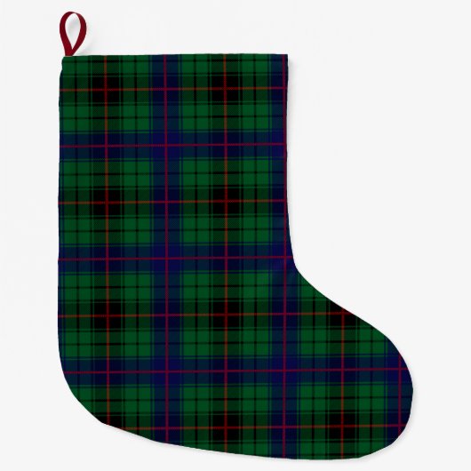 Scottish Clan Davidson Tartan Plays Grote Kerstsok (Voorkant)