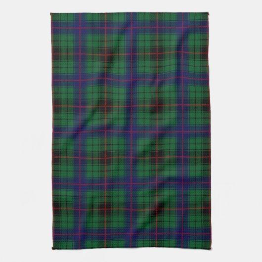 Scottish Clan Davidson Tartan Plays Theedoek (Verticaal)
