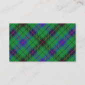 Scottish Clan Davidson Tartan Plays Visitekaartje (Achterkant)
