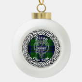 Scottish Clan Dixon Tartan en Crest Keramische Bal Ornament (Voorkant)