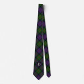 Scottish Clan Donald D Monogram Tartan Stropdas (Voorkant)