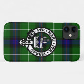 Scottish Clan Donald MacDonald Tartan en Crest Case-Mate iPhone Case (Achterkant (horizontaal))