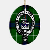 Scottish Clan Donald Tartan en Crest Keramisch Ornament (Rechts)