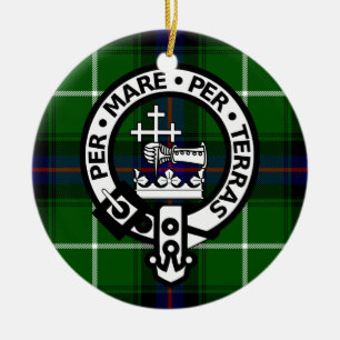 Scottish Clan Donald Tartan en Crest Keramisch Ornament