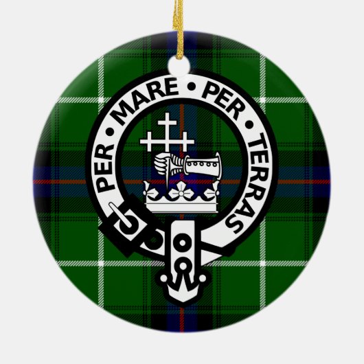 Scottish Clan Donald Tartan en Crest Keramisch Ornament (Achterkant)