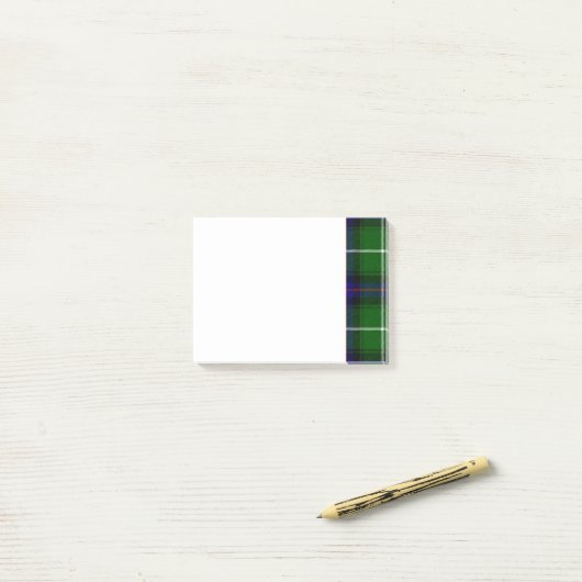 Scottish Clan Donald Tartan en Crest Post-it® Notes (Op bureau)