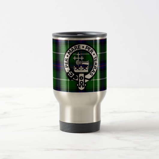 Scottish Clan Donald Tartan en Crest Reisbeker (Center)
