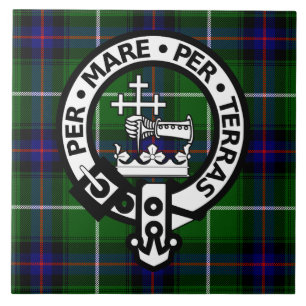Scottish Clan Donald Tartan en Crest Tegeltje