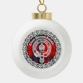 Scottish Clan Donnachaidh Tartan en Crest Keramische Bal Ornament (Voorkant)