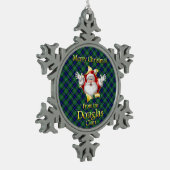 Scottish Clan Douglas Kerstversiering Tin Sneeuwvlok Ornament (Links)