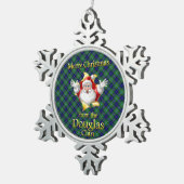Scottish Clan Douglas Kerstversiering Tin Sneeuwvlok Ornament (Rechts)