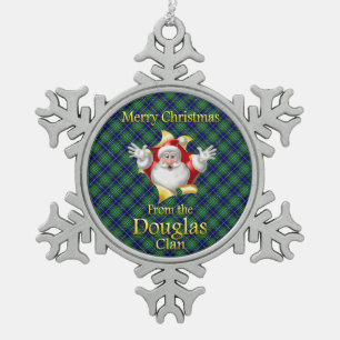 Scottish Clan Douglas Kerstversiering Tin Sneeuwvlok Ornament