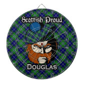 Scottish Clan Douglas Tartan Dartboard Dartbord (Voorkant)