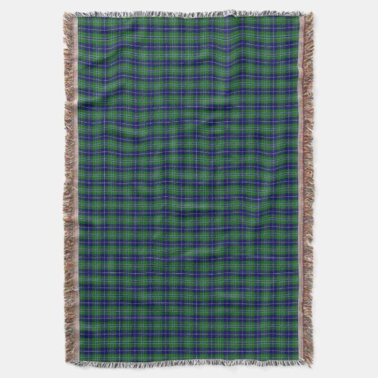 Scottish Clan Douglas Tartan Deken (Voorkant Verticaal)