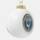 Scottish Clan Douglas Tartan en Crest Keramische Bal Ornament (Links)