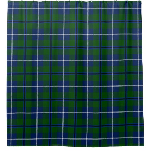 Scottish Clan Douglas Tartan Pset Douchegordijn (Voorkant)