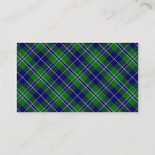 Scottish Clan Douglas Tartan Pset Visitekaartje (Achterkant)